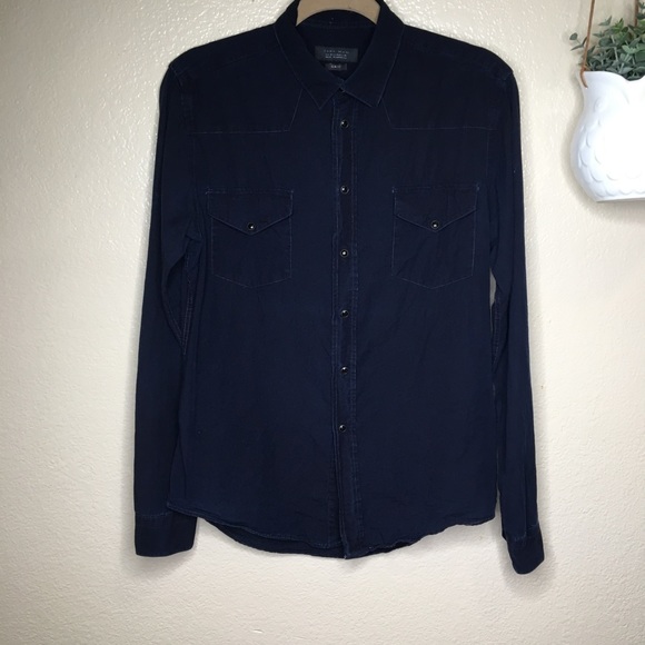 Zara Other - ZARA Slim Fit Men Button Top